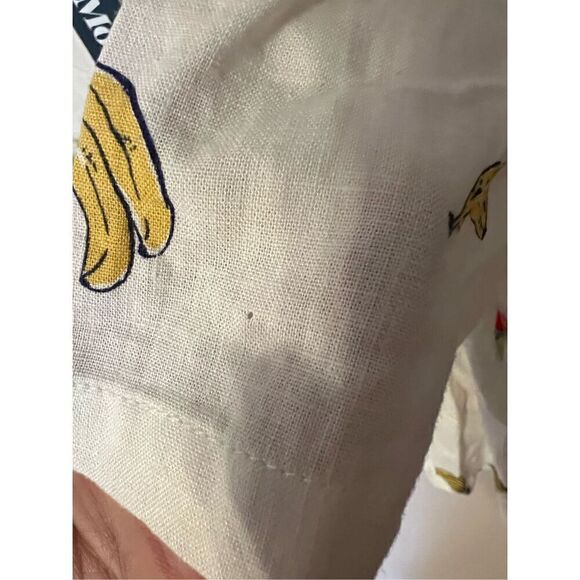 ModCloth Pack a Picnic tie front linen shirt NWT - Picture 9 of 10